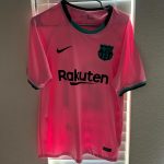 Nike Barcelona pink away shirt