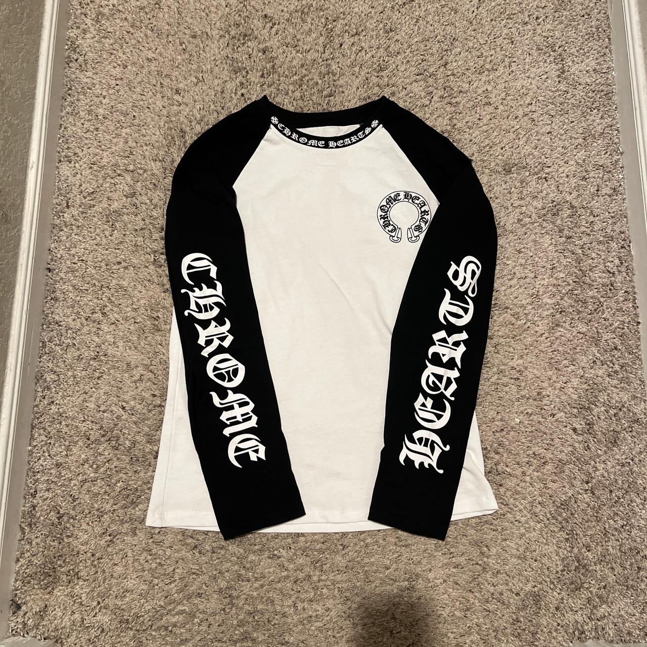 Chrome Hearts Men's White and Black T-shirt Chrome Hearts Men's White and Black T-shirt - Image 1