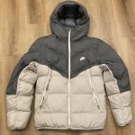Beige Nike puffer jacket