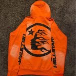 Hellstar Men's Orange Hoodie and Pants - Image 3