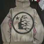 Hellstar grey and pink hoodie - Image 2