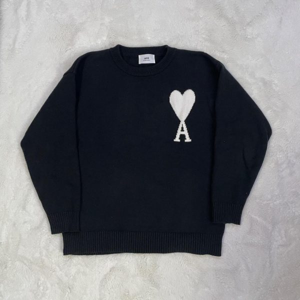 AMI Paris  Black Sweatshirt