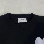 AMI Paris  Black Sweatshirt - Image 4