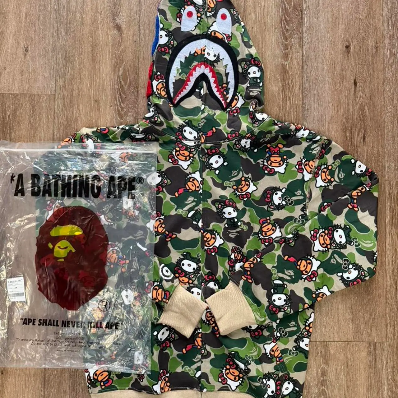 BAPE Kitty ABC Camo Shark BAPE Kitty ABC Camo Shark - Image 1
