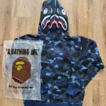 BAPE Men's Navy Hoodie