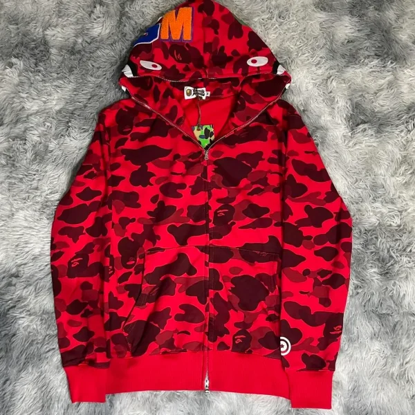 BAPE  Red Hoodie