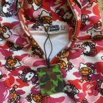 BAPE x Hello Kitty pink camo hoodie - Image 3