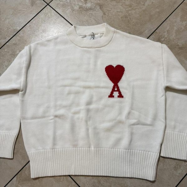 AMI Paris  White Sweatshirt