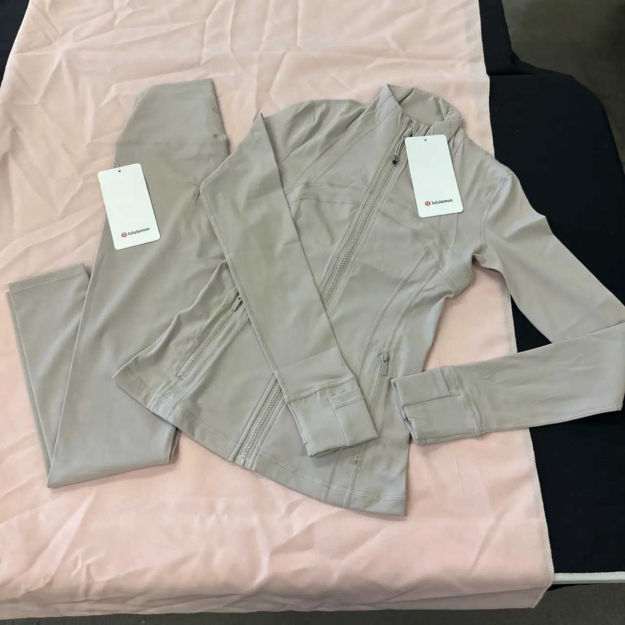 P0 (3) Lululemon Women's Tan Set - Image 1
