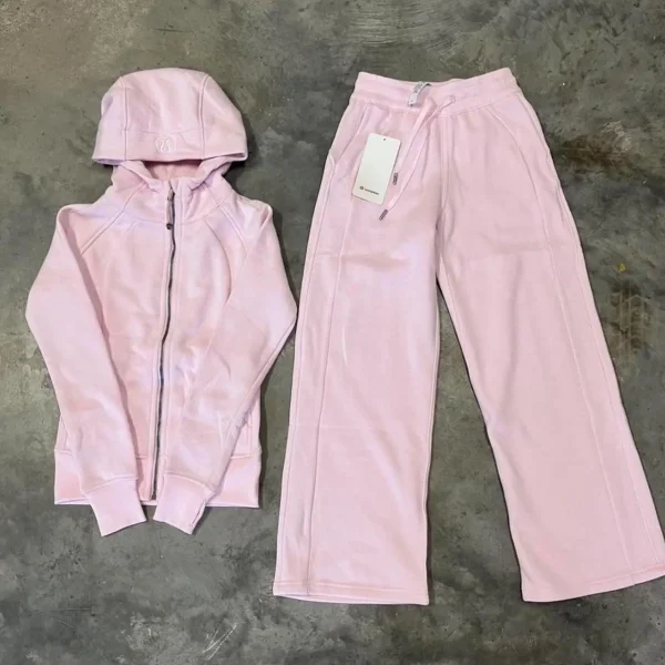Lululemon pink tracksuit set