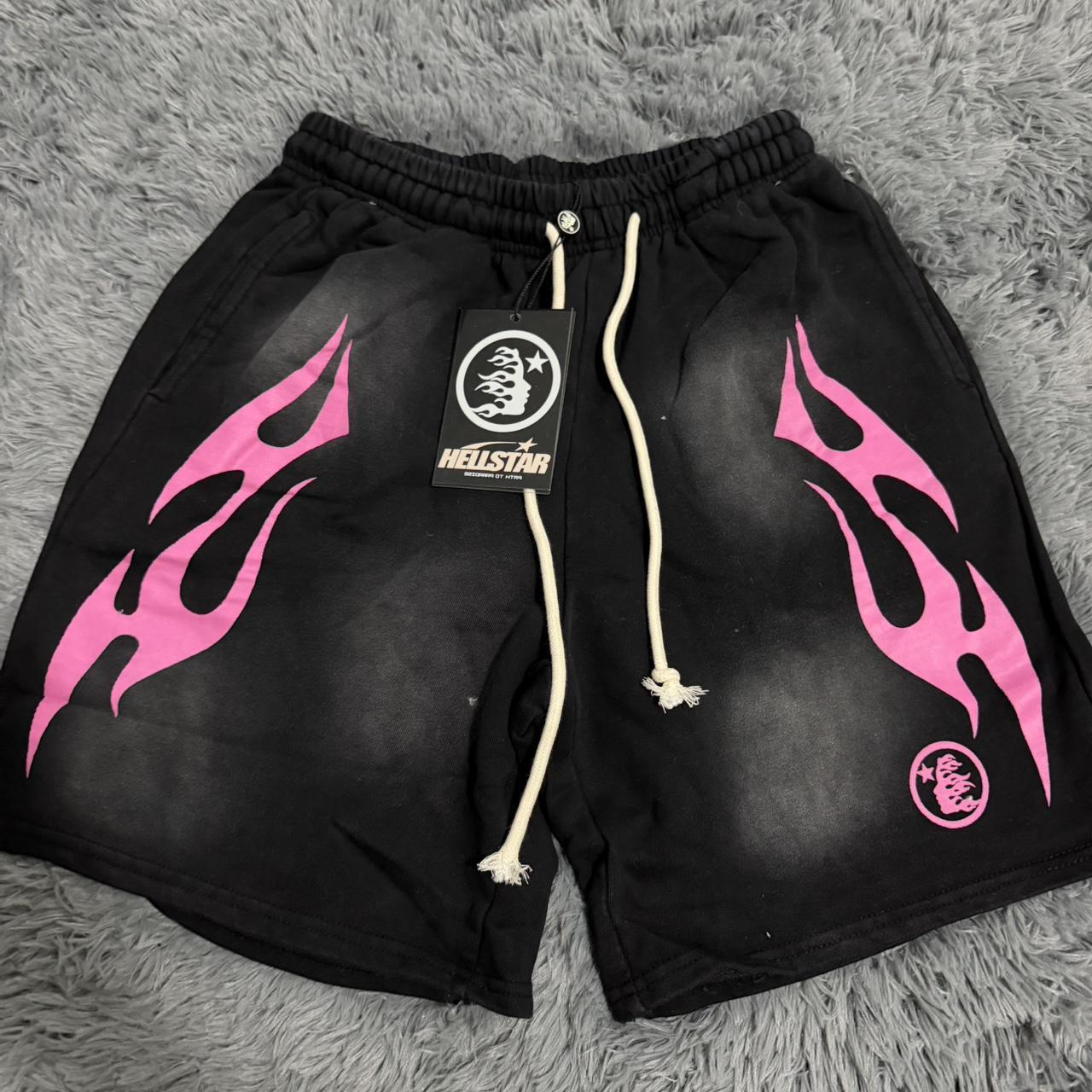 P0 - 2026-06-23T141511.630 Hellstar Men's Black and Pink Shorts - Image 1