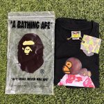 Black  And Pink Bape Shirt - Image 3