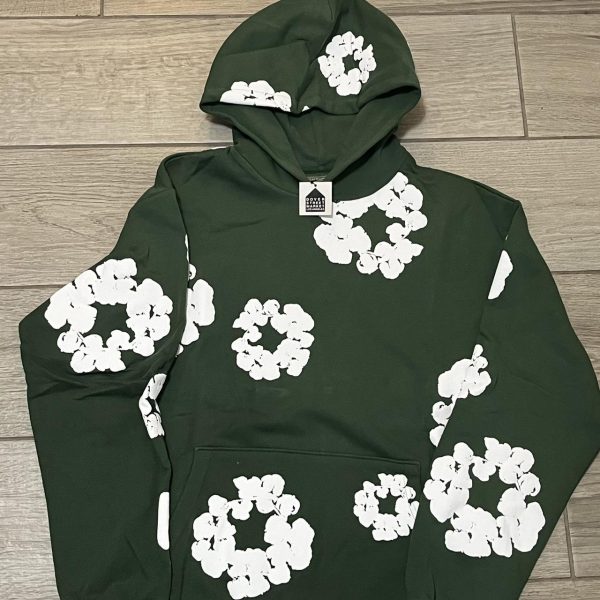 Dark Green Denim Tears Hoodie
