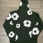 Dark Green Denim Tears Hoodie - Image 2
