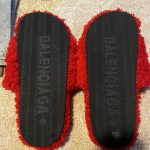 Balenciaga Men's Red Slides - Image 2