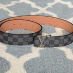Men's Black and Silver LV Belt - Image 3